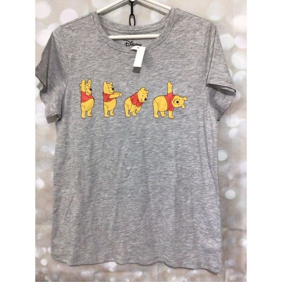 NWT Disney Tee “Winnie the Pooh” Tee Size Small Gray - Picture 12 of 14